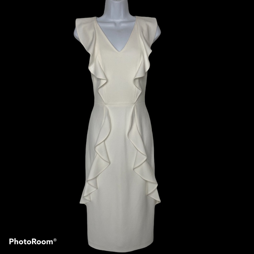 NEW Calvin Klein Ruffle Midi Dress